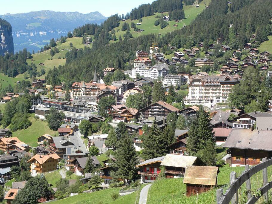 Apartment With Great View At Residence Brunner Wengen Eksteriør billede